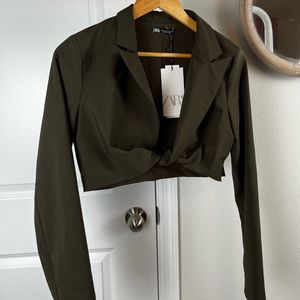 Long sleeve Zara Crop Twist Top